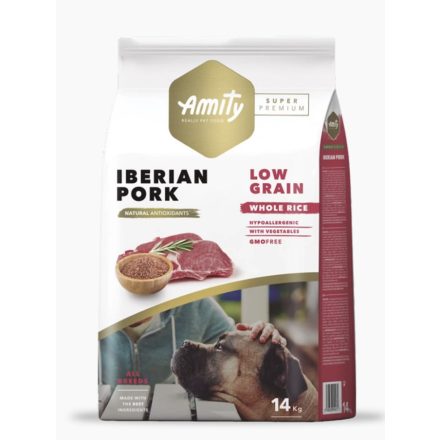 AMITY HYPOALLERGEN ADULT IBERIAN PORK 14 KG KUTYATÁP