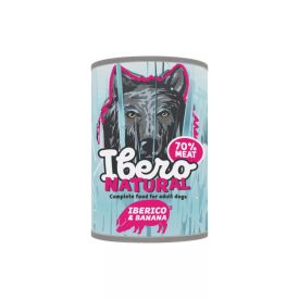   Ibero Natural gabonamentes pástétom sertéssel és banánnal felnőtt kutyáknak 400 gr