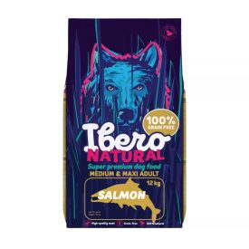 Ibero Natural Gabonamentes kutyatáp lazaccal 12 kg