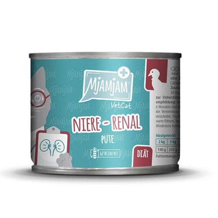 MjAMjAM-VetCat-Renal Vesebetegség esetén (Pulykás) 200 g