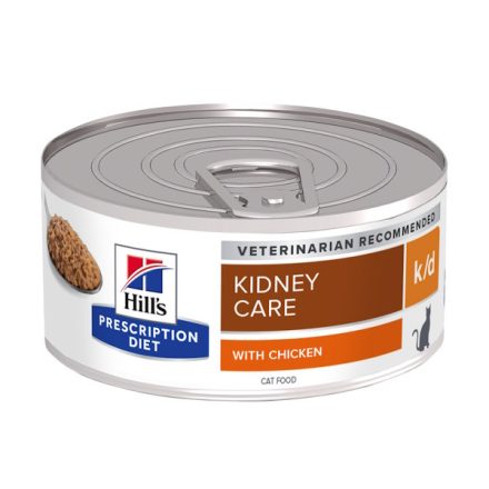 Hill's PD Feline K/D Minced Chicken 156 g (vesebeteg cicáknak)