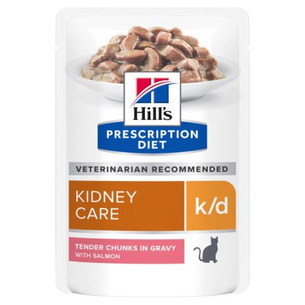 Hill's PD Feline K/D Pouch Salmon 85g (vesebeteg cicáknak)
