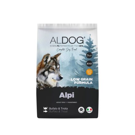 ALDOG ALPI LOW GRAIN KUTYATÁP MEDIUM 3 KG