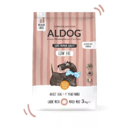 ALDOG LOW FAT KUTYATÁP MEDIUM 3 KG