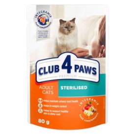   CLUB4PAWS Teljes értékű nedves eledel ivartalanított macskáknak-Csirkével