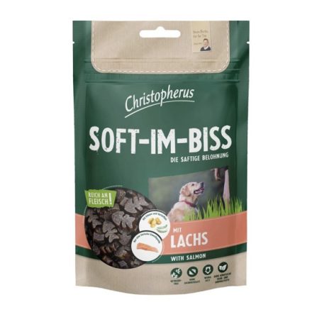Christopherus Dog Jutalomfalat Grain Free Soft-Im-Biss Lazac 125g