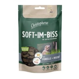   Christopherus Dog Jutalomfalat Grain Free Soft-Im-Biss Pisztráng és rovar 125g
