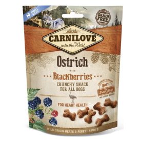   Carnilove Dog Crunchy Snack Ostrich & Mulberry- Strucc Hússal és Szederrel 200g