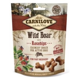   Carnilove Dog Crunchy Snack Wild Boar & Rosehips- Vaddisznó Hússal és Csipkebogyóval 200g