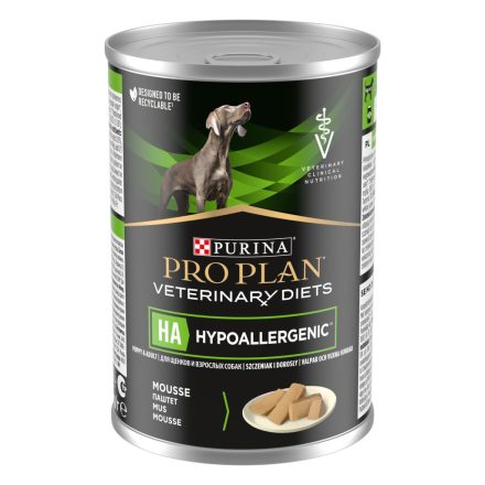 PURINA PRO PLAN VETERINARY DIETS HA HYPOALLERGENIC (KUTYA) konzerv 400g 