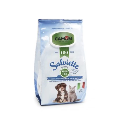 CAMON TÖRLŐKENDŐ 100 DB MUSCHIO BIANCO & ALOE MÉRETE (FEHÉR MOHA ÉS ALOE) 30*17 CM