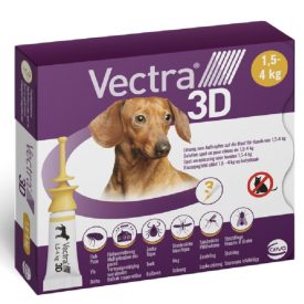 Vectra 3D 1,5 és 4 kg közötti kutyáknak 3 pipetta
