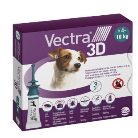 Vectra 3D 4 és 10 kg közötti kutyáknak 3 pipetta