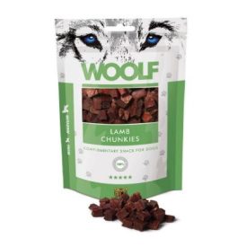   Woolf Lamb Chunkies tréning snack jutalomfalat bárányhús kockák 100g