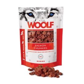   Woolf Salmon Chunkies tréning snack jutalomfalat lazac kockák 100g