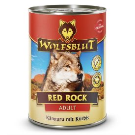   WOLFSBLUT RED ROCK ADULT KENGURUHÚS SÜTŐTÖKKEL KONZERV NEDVES KUTYATÁP 395 G