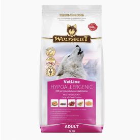   WOLFSBLUT VETLINE HYPOALLERGENIC LÓHÚS SZÁRAZ KUTYATÁP 12 KG
