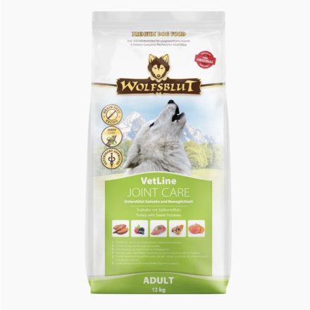 WOLFSBLUT VETLINE JOINT CARE - PULYKA ÉDESBURGONYÁVAL SZÁRAZ KUTYATÁP 12 KG