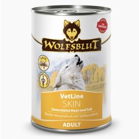   WOLFSBLUT VETLINE SKIN-COAT FEHÉRHALLAL ÉDESBURGONYÁVAL KONZERV NEDVES KUTYATÁP 395 G