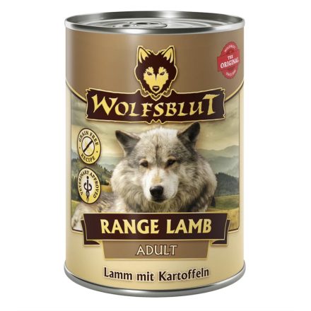 WOLFSBLUT RANGE LAMB ADULT BÁRÁNYHÚS BURGONYÁVAL KONZERV NEDVES KUTYATÁP 395 G